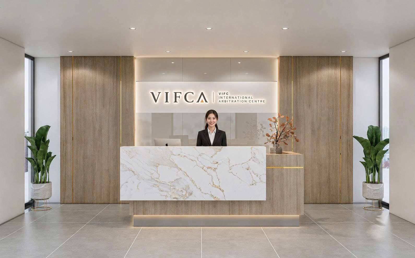 Phòng xử chính VIFCA với thiết lập hội nghị